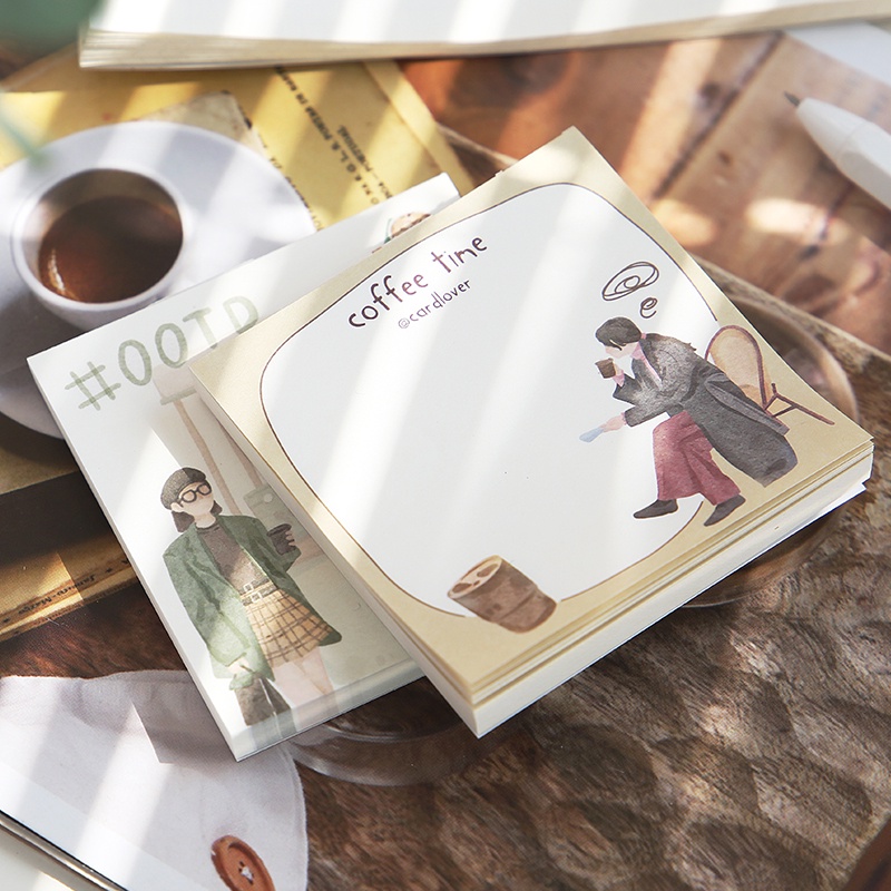 Mr. Paper 100 vé/cuốn tờ Hàng ngày gió Nhân vật Nhỏ tươi INS gió Những vật liệu trang trí nghệ thuật cắt dán bàn tay DIY sáng tạo Học sinh Văn phòng ghi nhớ Để lại tin nhắn Kế hoạch Bản ghi nhớ
