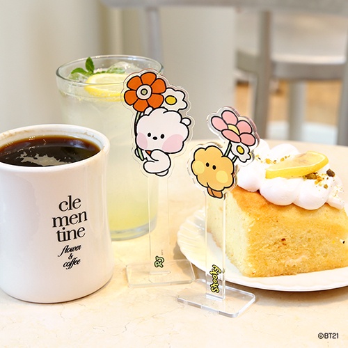 Phụ kiện trang trí BT21 minini HAPPY FLOWER dành cho người hâm mộ