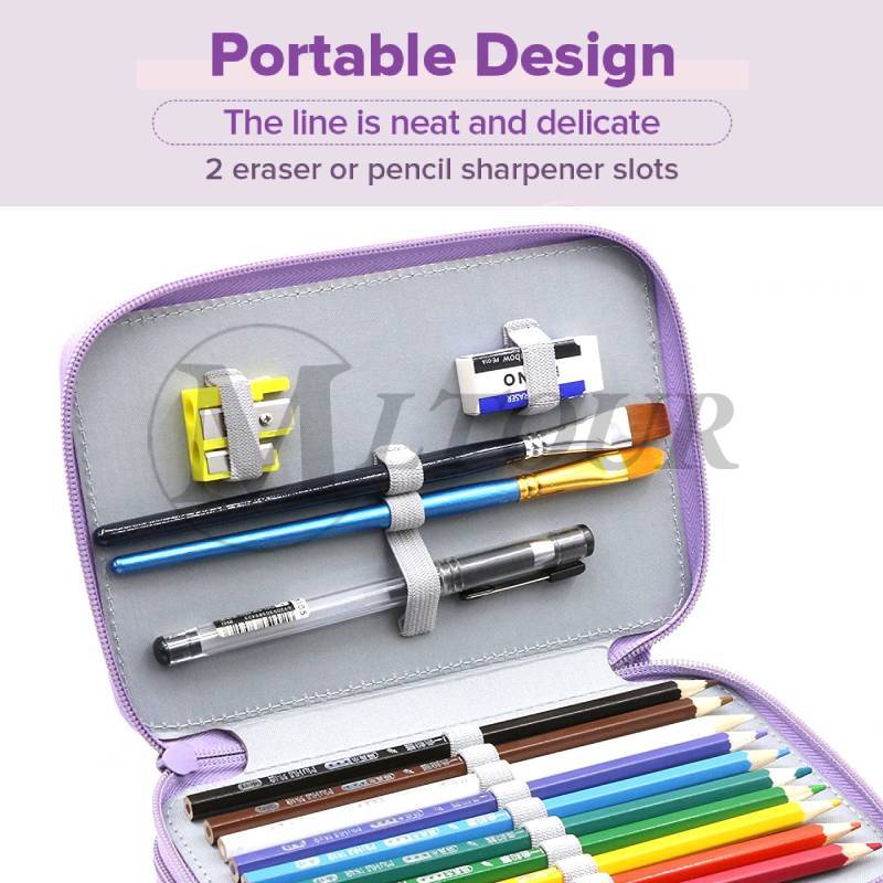 Hộp Đựng Bút Chì Dung Tích Lớn estuche escolar Kawaii Vải canvas Dành Cho Học Sinh