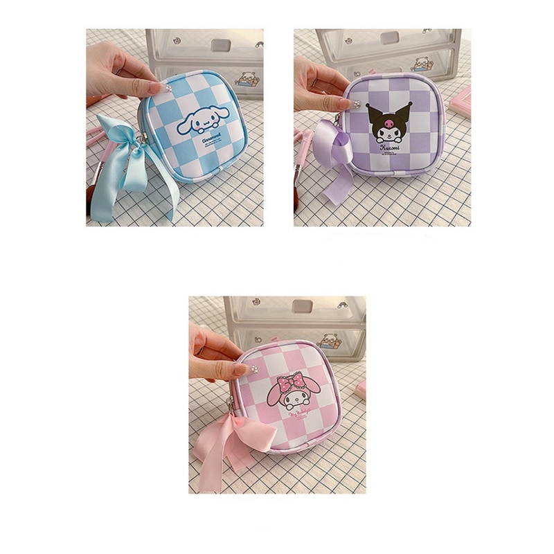 Túi Đựng Son Môi Chất Liệu PU Chống Thấm Nước Sức Chứa Lớn Họa Tiết Hoạt Hình