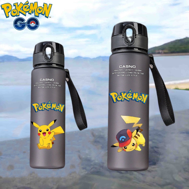 Bình Nước Thể Thao 560Ml In Hình Pikachu Dễ Thương Kèm Ống Hút Tiện Dụng Cho Người Lớn Và Trẻ Em