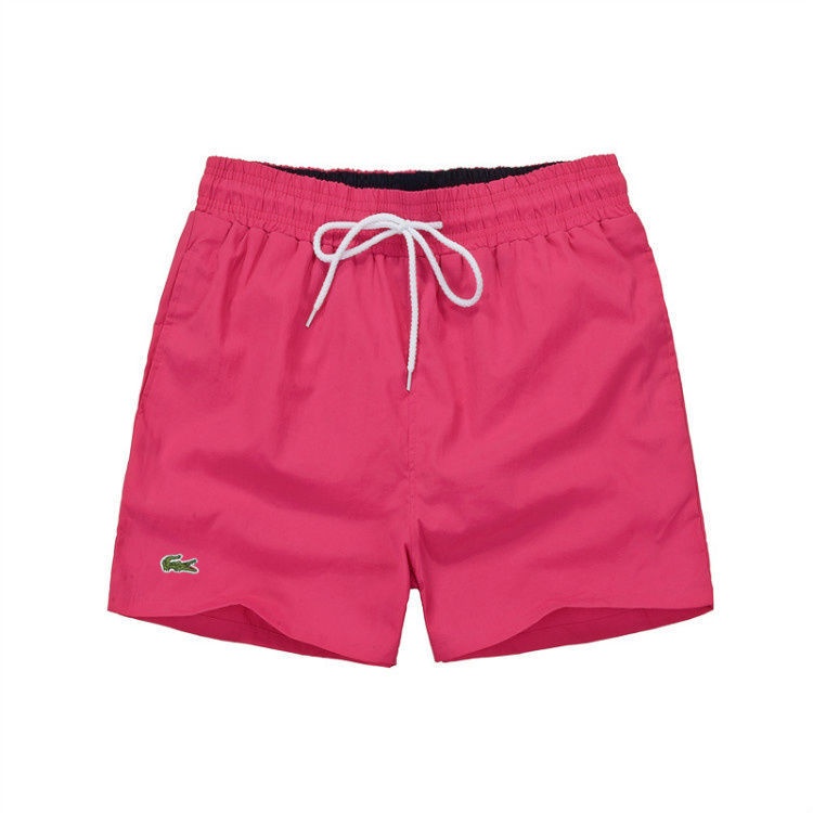 Lacoste Quần Short Đi Biển Màu Trơn Nhiều Túi Thời Trang Mùa Hè