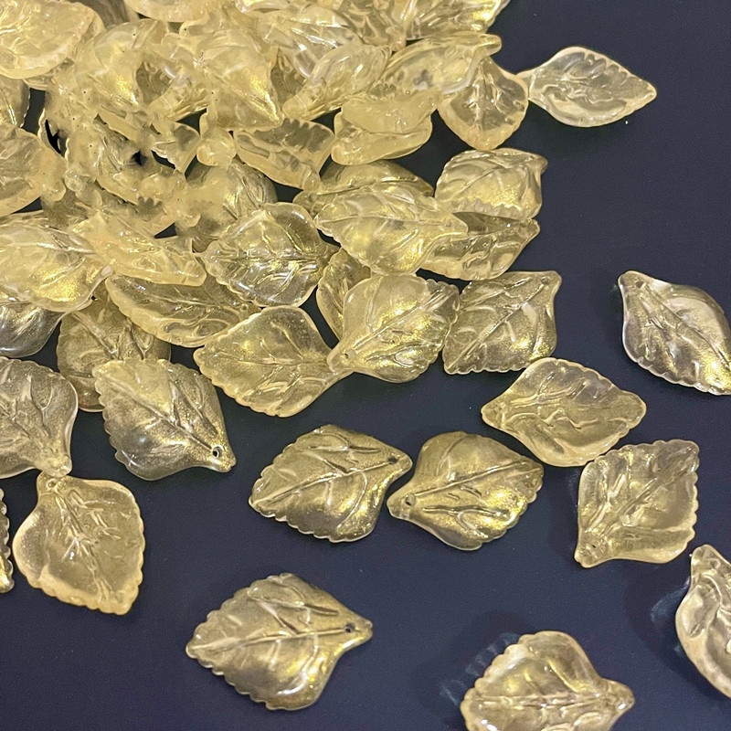 Set 20 Hạt Pha Lê Xanh Lá 16 * 23mm Làm Trang Sức Thủ Công y15947