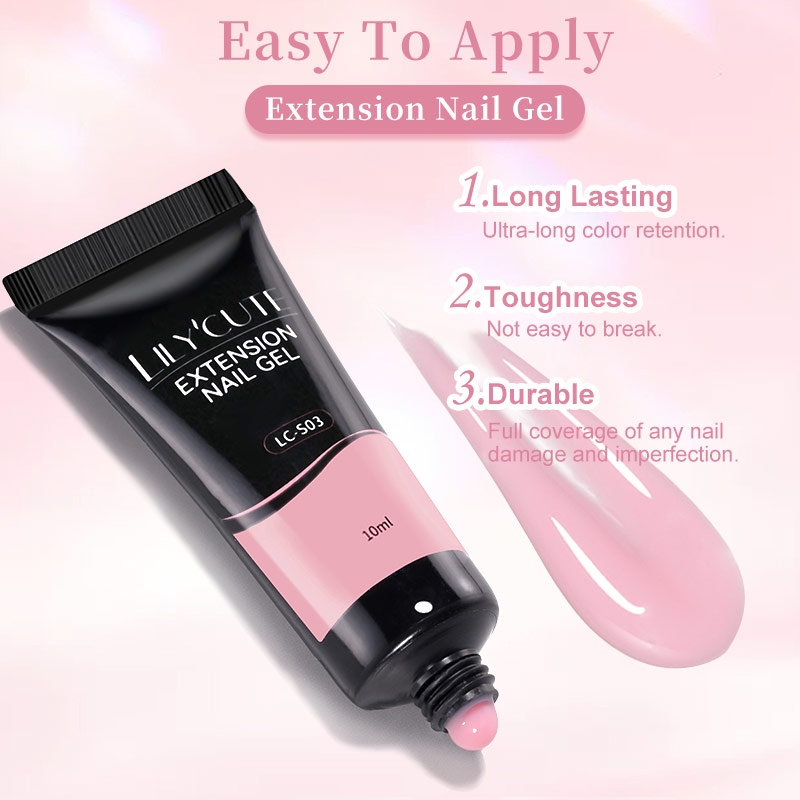 Bộ Gel Nối Dài Móng Tay Trong Suốt Chuyên Nghiệp