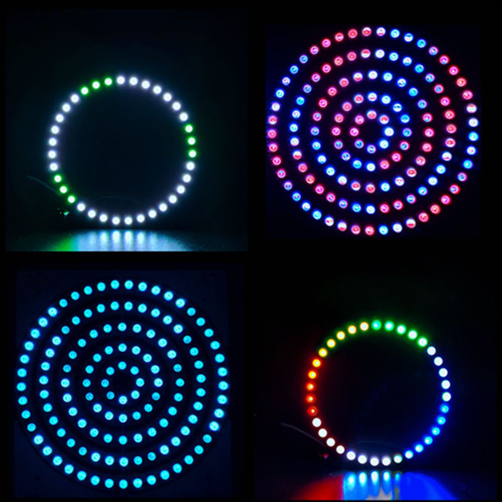 Vòng Đèn Led WS2812B 8/16/24/35/45 Leds WS2812 IC RGB DC5V Hình Tròn Chất Lượng Cao