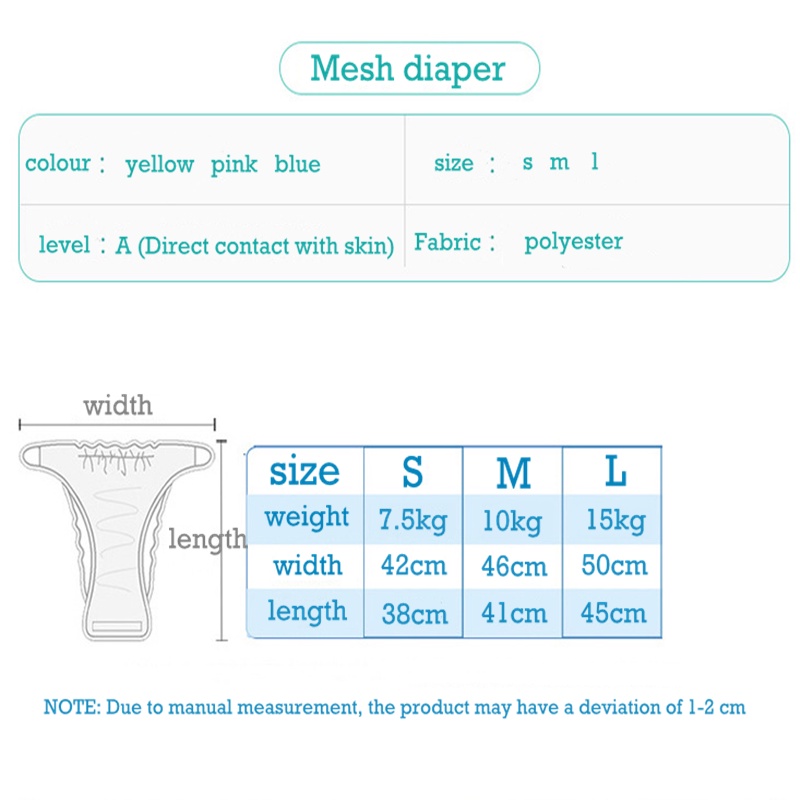 【3QUẦN+ 3LÓT 】Tã Quần Thoáng Khí Có Thể Tái Sử Dụng Cho Bé