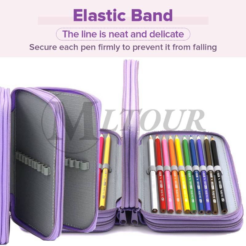Hộp Đựng Bút Chì Dung Tích Lớn estuche escolar Kawaii Vải canvas Dành Cho Học Sinh