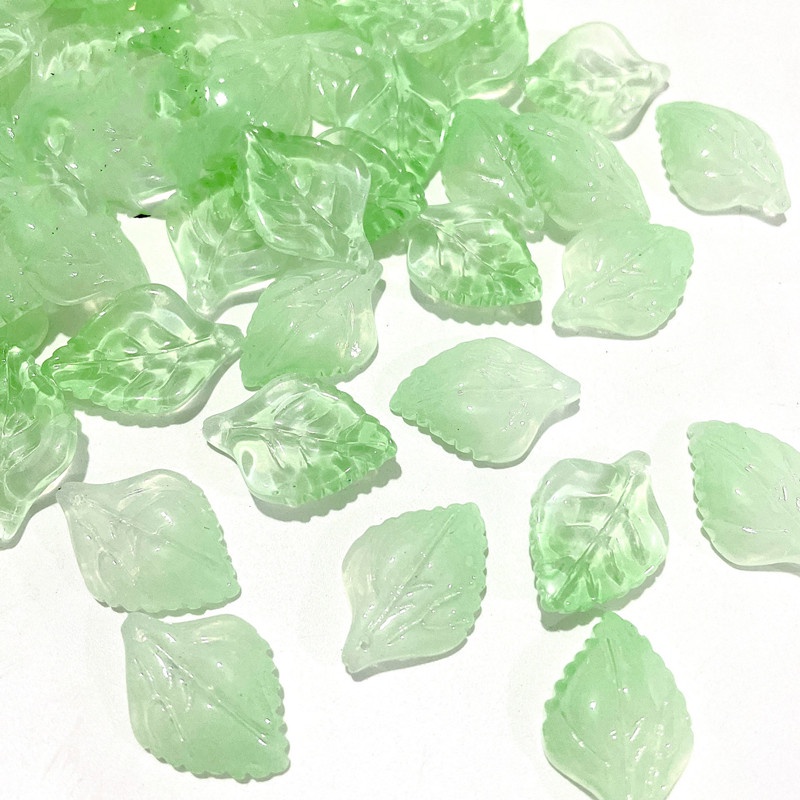 Set 20 Hạt Pha Lê Xanh Lá 16 * 23mm Làm Trang Sức Thủ Công y15947