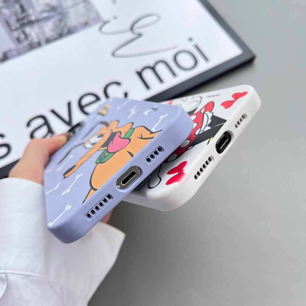 Disney Ốp Điện Thoại Hình Chuột Mickey Minnie Cho iPhone14ProMax iP12Pro XS iPhone11 12Promax 13Promax 11 12 13