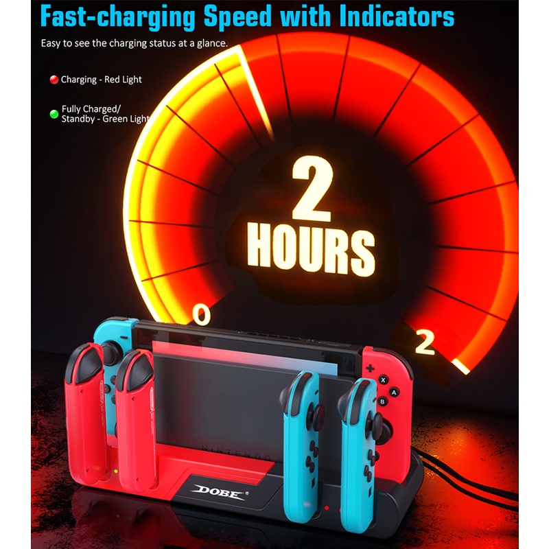 Đế Sạc Tay Cầm Chơi Game Trái Phải Cho Máy Nintendo Switch