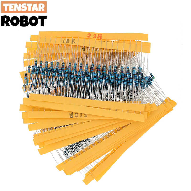 Set 30 Điện Trở 1 / 4W 1% Màng Kim Loại 20 Total 47 / 220 / 1K / 10K / 47K / 68K / 100K / 220K / 1M