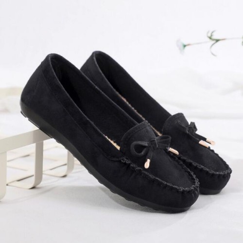 Giày Lười Da Lộn Thời Trang Cho Nữ