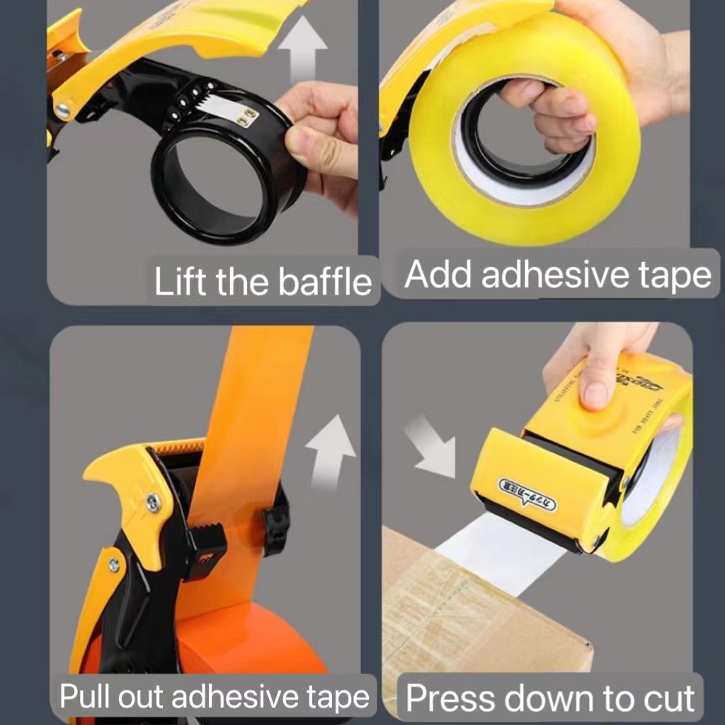 Máy Cắt Băng Keo Cầm Tay Bằng Kim Loại Dày Dặn Tiện Dụng