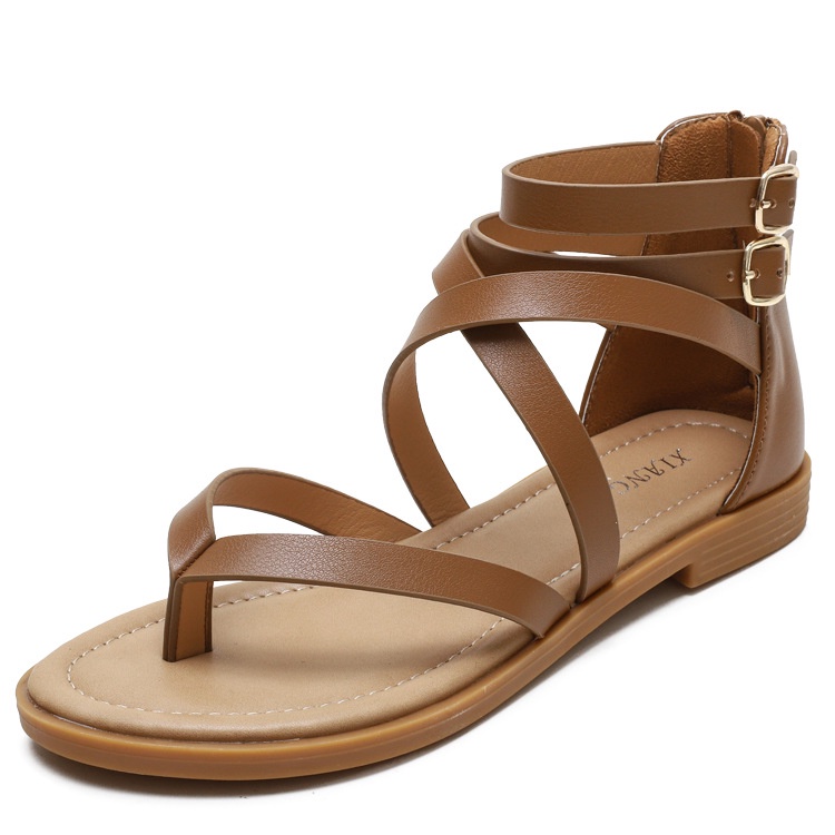 Sandal Đế Bằng Thiết Kế Mới Đơn Giản Thời Trang Dành Cho Nữ