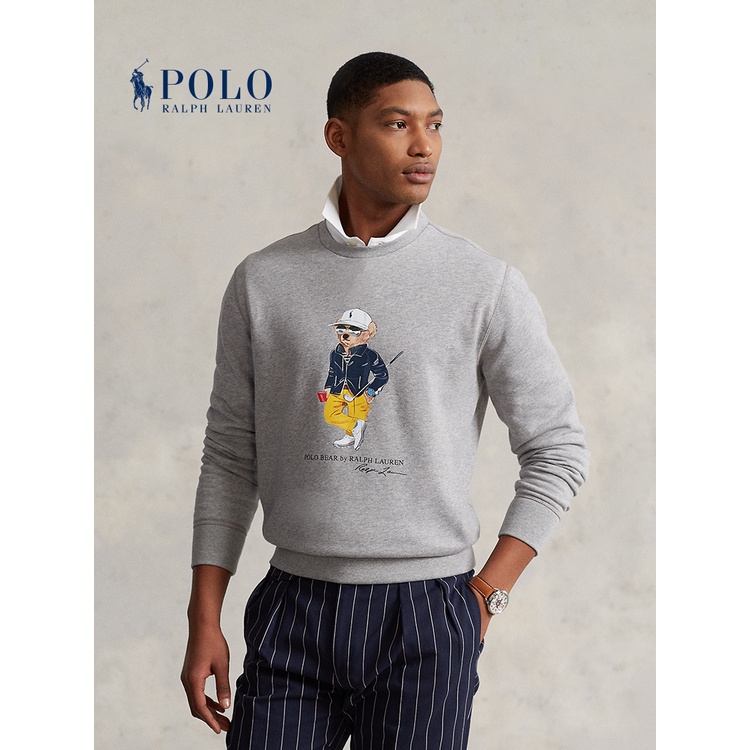 Áo Nỉ Polo Nam In Hình Gấu Ralph Lauren RL16380