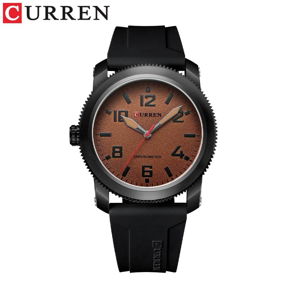 Đồng Hồ Quartz CURREN Chống Thấm Nước Với Dây Đeo Silicon 8454X