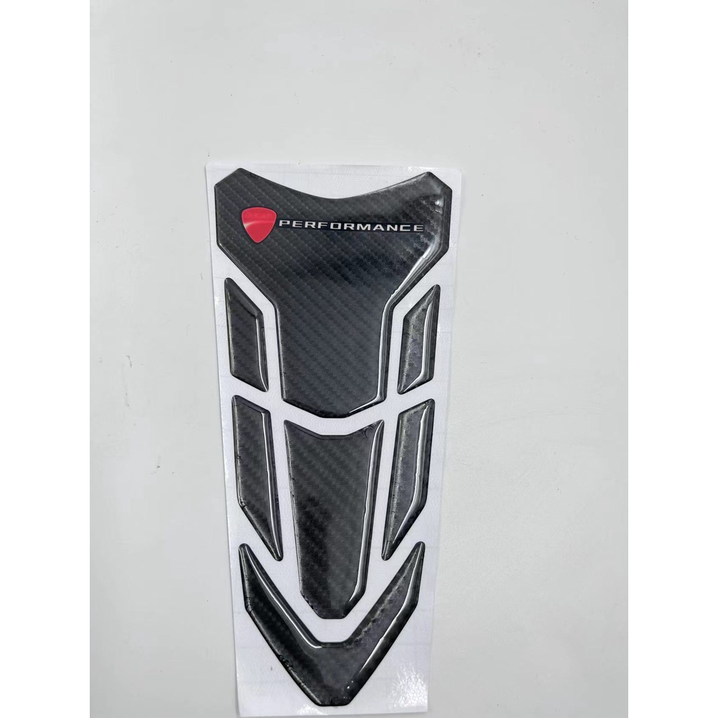 Miếng Dán Trang Trí Bình Xăng Xe Ducati V4 V2 Hình Xương Cá Bằng Sợi Carbon
