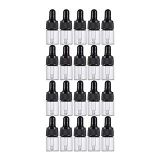 Set 20 lọ thủy tinh mini trong suốt dung tích 1ml 2ml 3ml 5ml