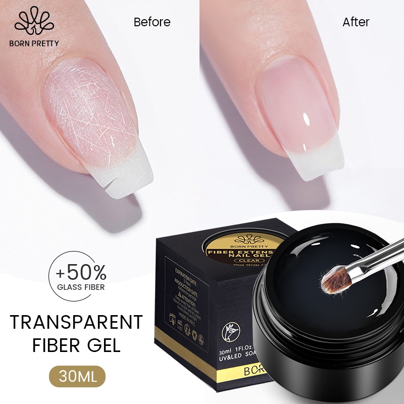 Gel Sợi Thủy Tinh 30ml BORN PRETTY Nối Dài Móng Tay Chuyên Dụng