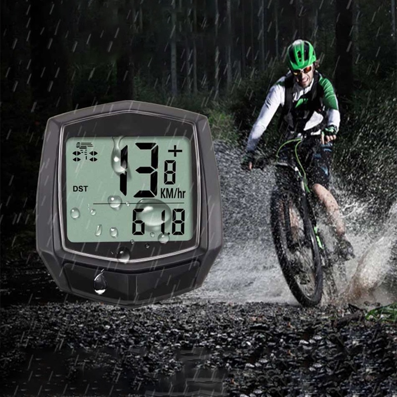 1 pcs dwired waterproof digital bicycle ride speedometer odometer bicycle cycling speed meter code table accessories