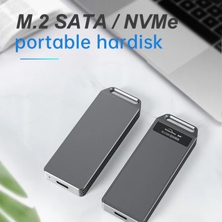 Hộp đựng ổ cứng di động hdd m.2 nvme / sata sang usb 3.1 mini tốc độ truyền 10gbps 2242