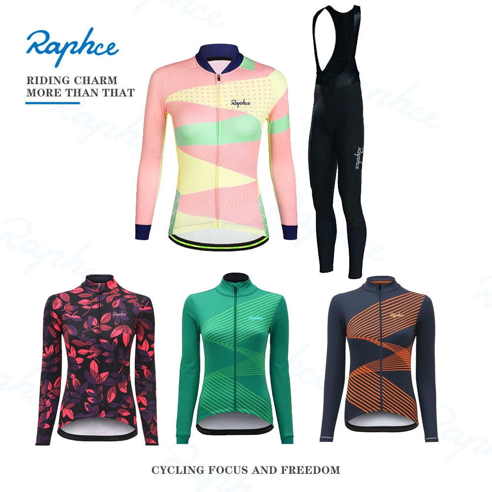 Raphce Bộ Đồ Đạp Xe Jersey Dáng Dài Thời Trang Xuân Thu Cho Nữ