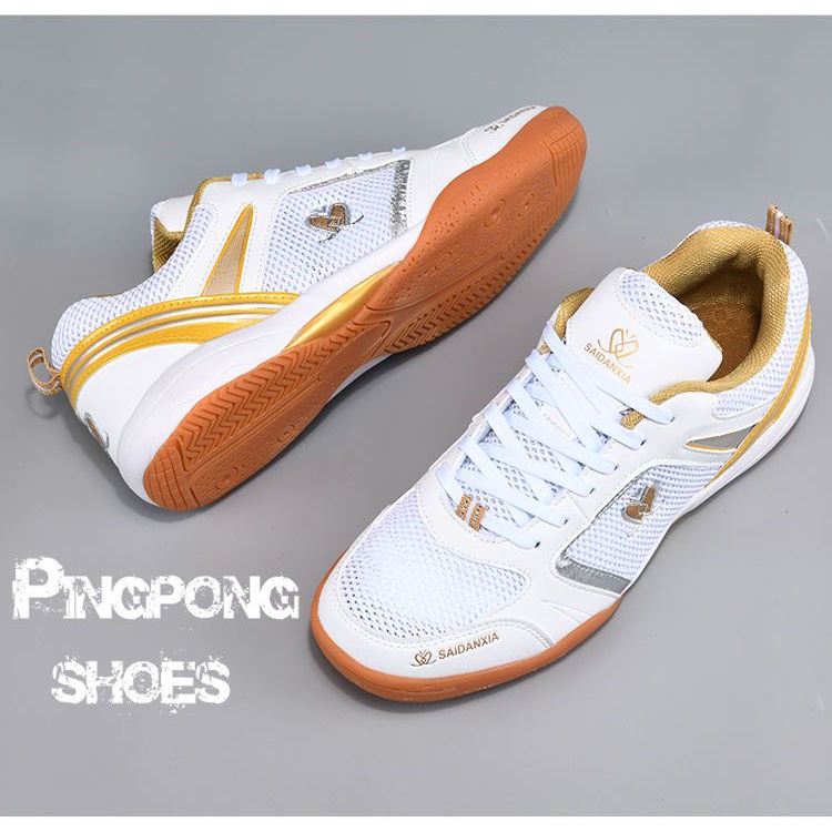 Giày Thể Thao Chơi Bóng Bàn Chống Trượt Thiết Kế Lưới Thoáng Khí Thời Trang Mới 2023