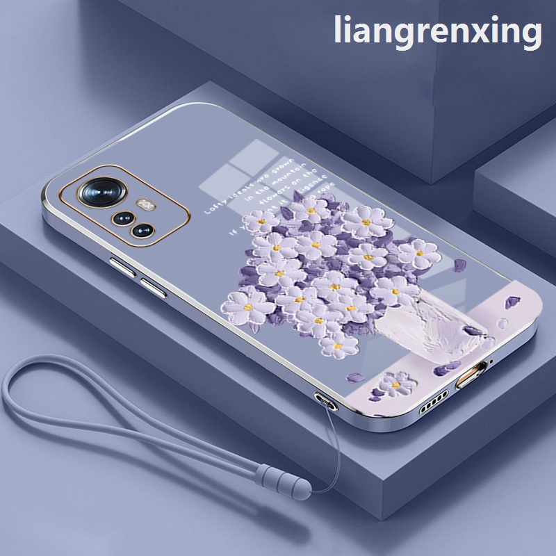 Ốp  xiaomi 12 lite 5g xiaomi 12t xiaomi 12 pro 5g lưng Ốp Điện Thoại Silicon Mềm Chống Sốc Mạ Điện DDYHH01 Cho xiaomi 12 lite 5g xiaomi 12t xiaomi 12 pro 5g viền vuông cute