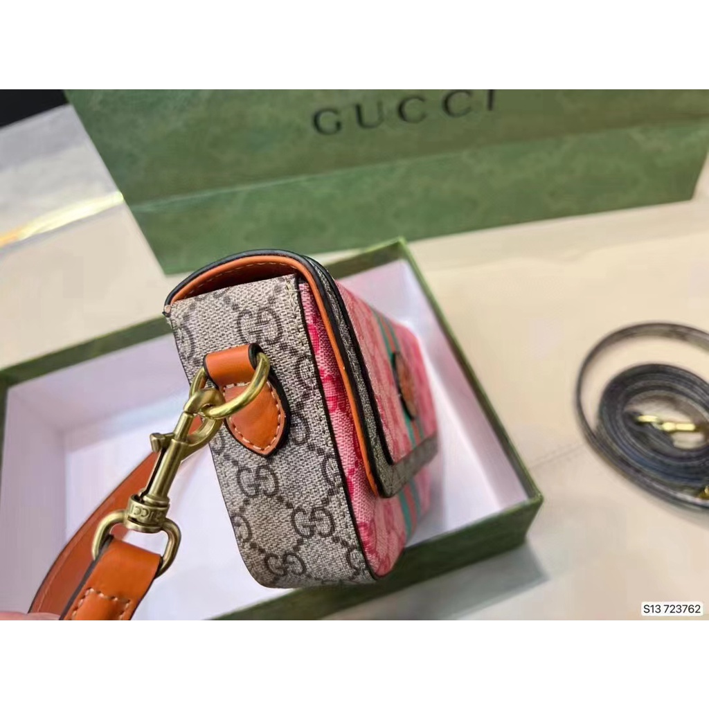 Guc 2023 Túi Kẹp Nách / Đeo Vai Đa Năng Màu Tương Phản Nhẹ Nhàng Sang Trọng Thời Trang Phương Tây