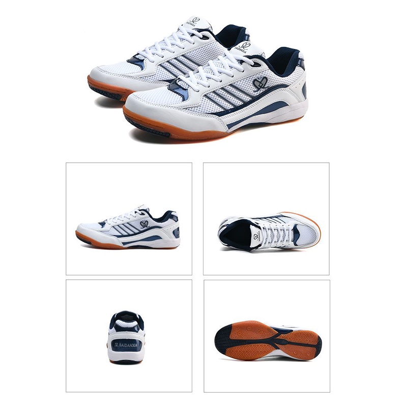 Giày Thể Thao Chơi Bóng Bàn Chống Trượt Thiết Kế Lưới Thoáng Khí Thời Trang Mới 2023