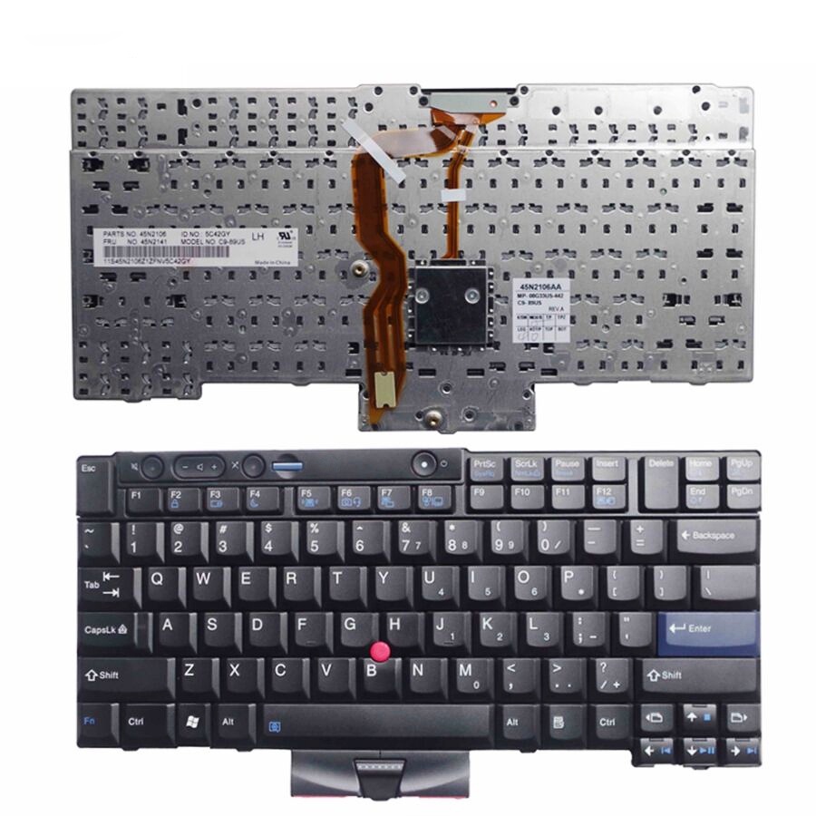 Bàn Phím Laptop Tiếng Anh Cho Lenovo T400S T410S T410 T410i T420 T420S X220 X220T T510 W510 W500 T520 W520 45N2071 45N2141 45N2211