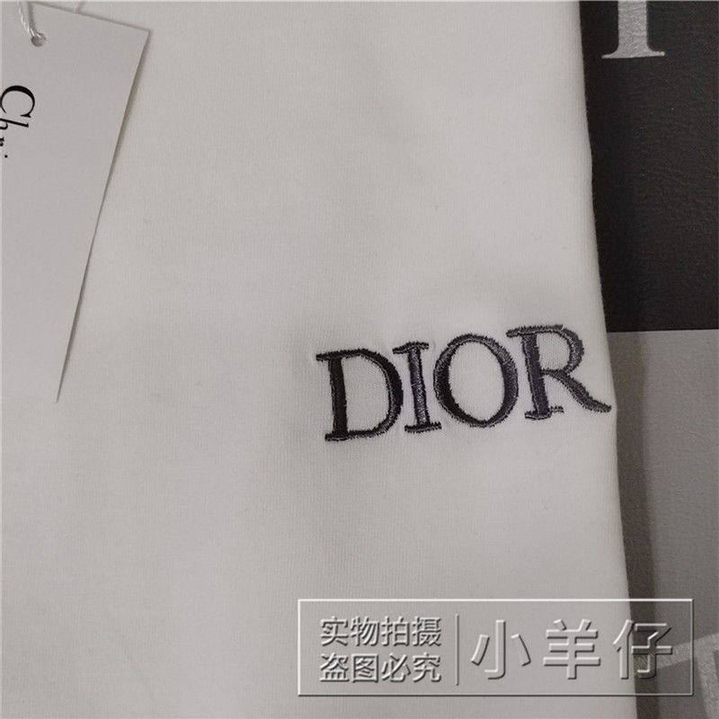 Áo Thun cotton Nguyên Chất Ngắn Tay Thêu Chữ DR + Thẻ Treo Đơn Giản Mùa Hè Cho Cặp Đôi