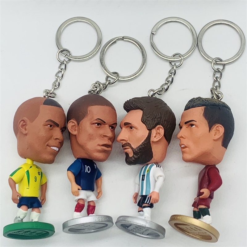 Móc Khóa Mô Hình Cầu Thủ Bóng Đá argentina lionel messi inter milan ronaldo cristiano ronaldo