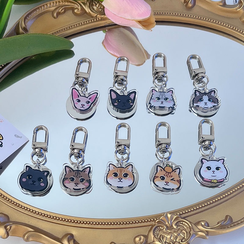 Thẻ Tên Thú Cưng Bằng Thép Không Gỉ Acrylic Khắc Chữ Độc Đáo