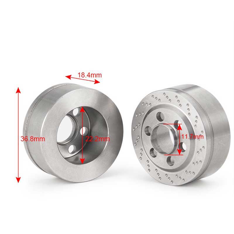 Set 2 Tạ Giữ Thăng Bằng Bánh Xe 1.9 2.2 inch TRX4 TRX6 Axial SCX10 90046 GEN8 TF2