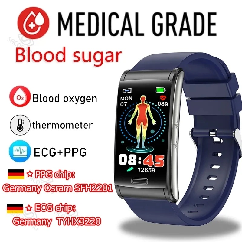 Đồng Hồ Thông Minh E600 ECG Theo Dõi Sức Khỏe Dành Cho Nam Và Nữ