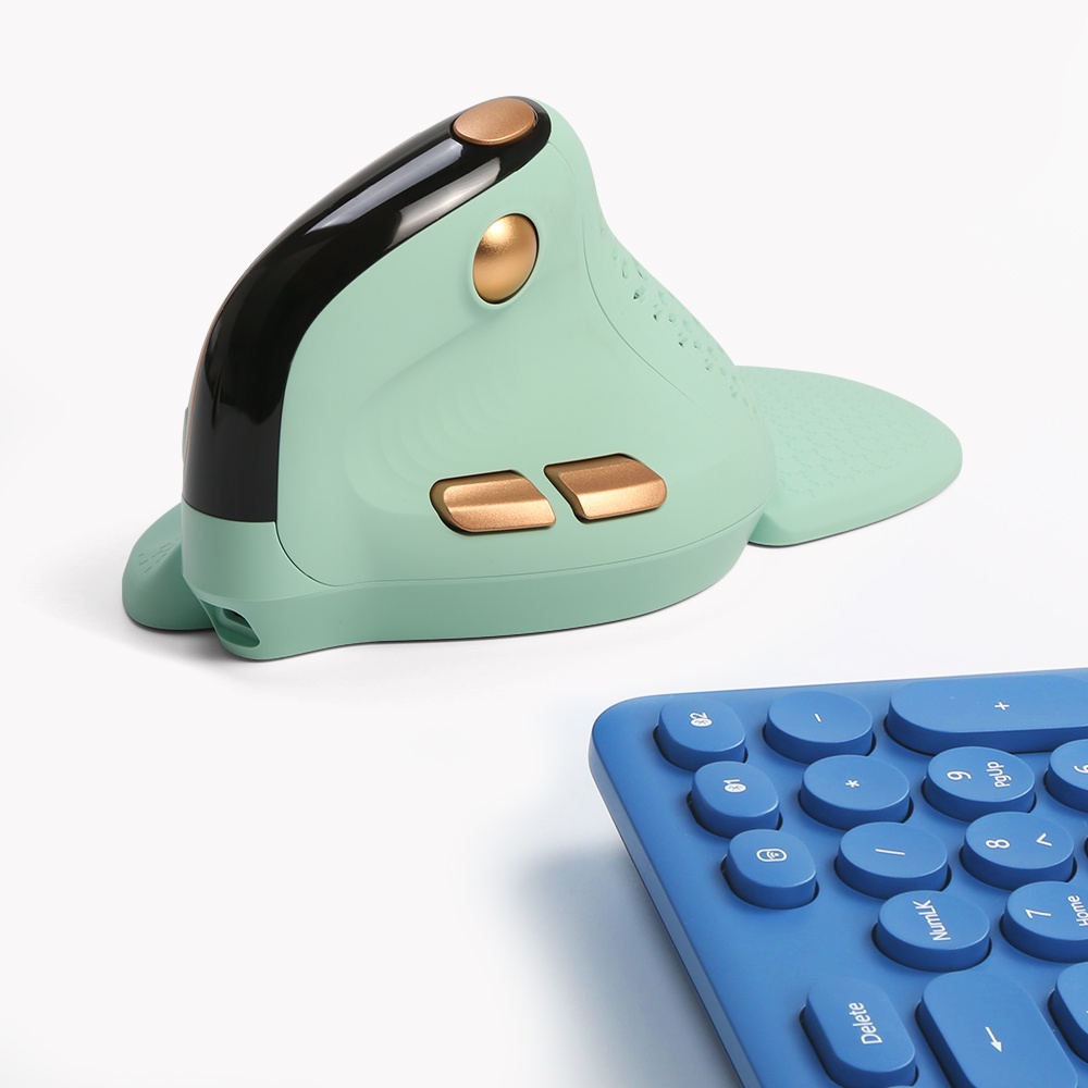 Chuột Bluetooth Không Dây Delux M618XSD Có Màn Hình OLED 4000DPI 1000mA Cho PC Laptop