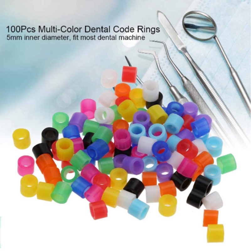 Bộ 100 Vòng silicone Nhiều Màu Sắc