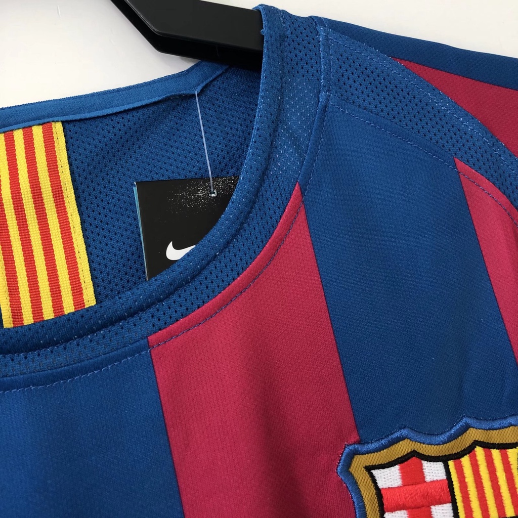 Retro jersey 05-06 barcelona home league edition đồng phục bóng đá thể thao