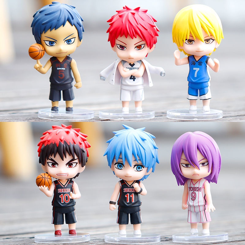 [Bán theo bộ] mô hình Kuroko no Basket PVC Anime Nhân Vật Mô Hình Thu Nhỏ Kuroko Tetsuya Kagami Akas