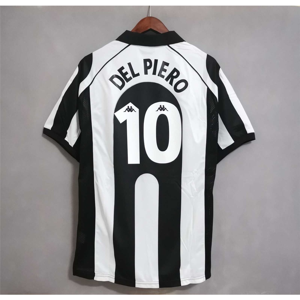 Áo Thun Bóng Đá Số 97-98 Đội Juventus Chất Lượng Cao Phong Cách Retro