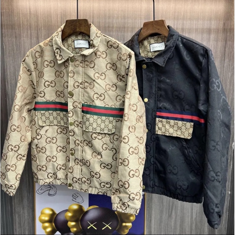 G g jacquard Áo Khoác Thời Trang Hàn Quốc