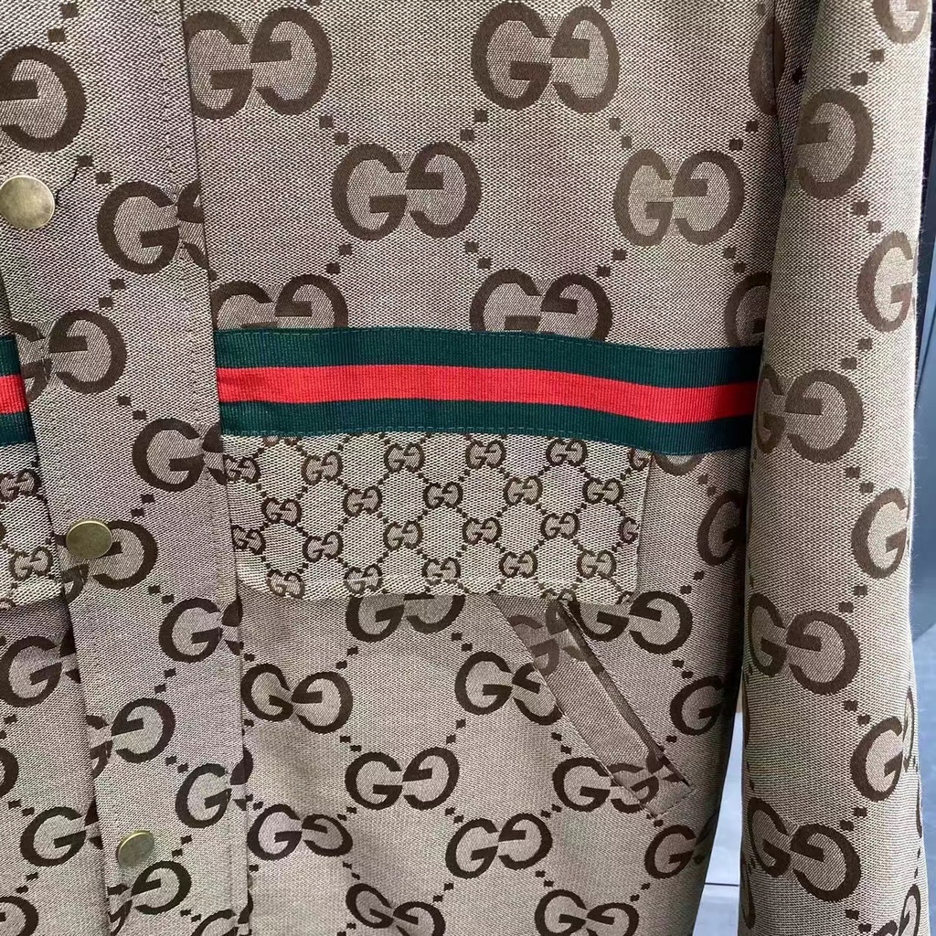 G g jacquard Áo Khoác Thời Trang Hàn Quốc