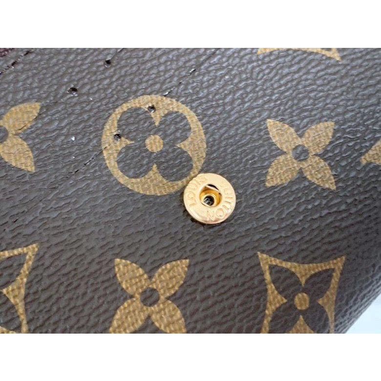 Ví Nữ Dài 100% Chính Hãng Louis Vuitton Họa Tiết Hoa Đỏ