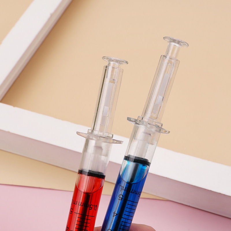 Bút Bi Viết Hình Kim Tiêm - Bút Bi Hình Xilanh Học Sinh, Sinh Viên Văn Phòng Mực Đen