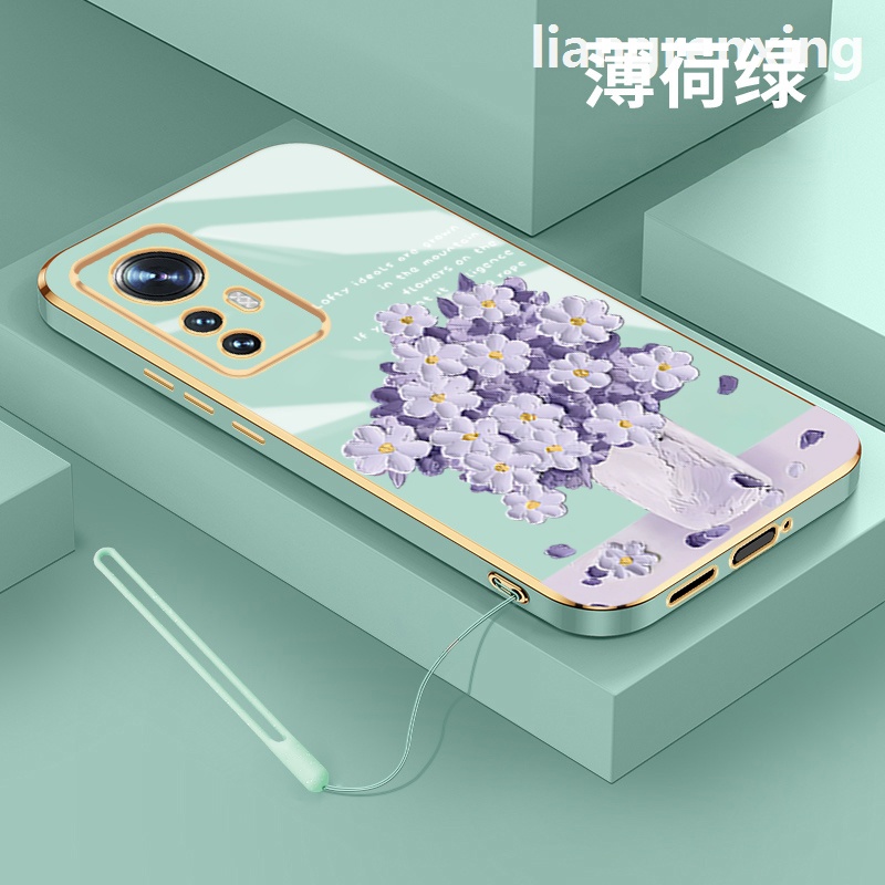 Ốp  xiaomi 12 lite 5g xiaomi 12t xiaomi 12 pro 5g lưng Ốp Điện Thoại Silicon Mềm Chống Sốc Mạ Điện DDYHH01 Cho xiaomi 12 lite 5g xiaomi 12t xiaomi 12 pro 5g viền vuông cute