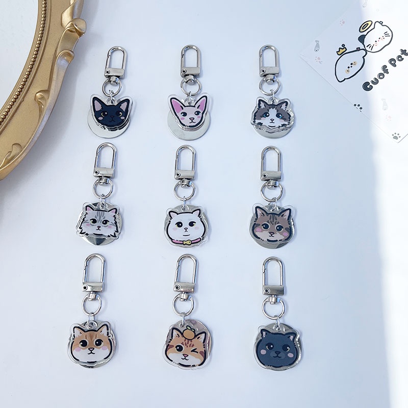 Thẻ Tên Thú Cưng Bằng Thép Không Gỉ Acrylic Khắc Chữ Độc Đáo