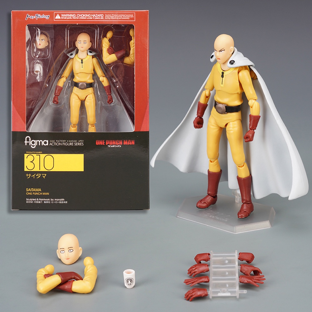 Nhân Vật One Punch Man Saitama 310 Kích Thước 16cm# Mô Hình Nhân Vật Hoạt Hình Anime Có Thể Di Chuyển Được