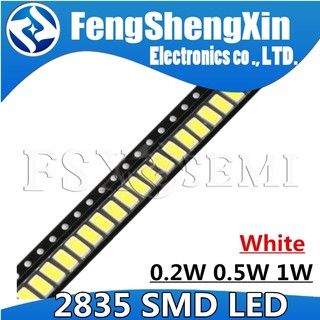 Bộ 100 đèn led 2835 1w 0.5w 0.2w 3v 6v 9v 18v 36v 150ma / 100ma / 30ma / 60ma / 80ma 6000-6500k diode