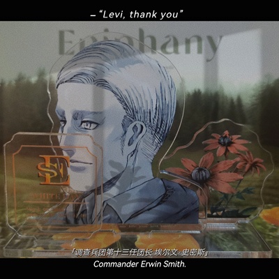 Mô Hình Nhân Vật Armin Levi Erwin Eren Trong Attack on Titan Bằng Acrylic Trang Trí Bàn Làm Việc